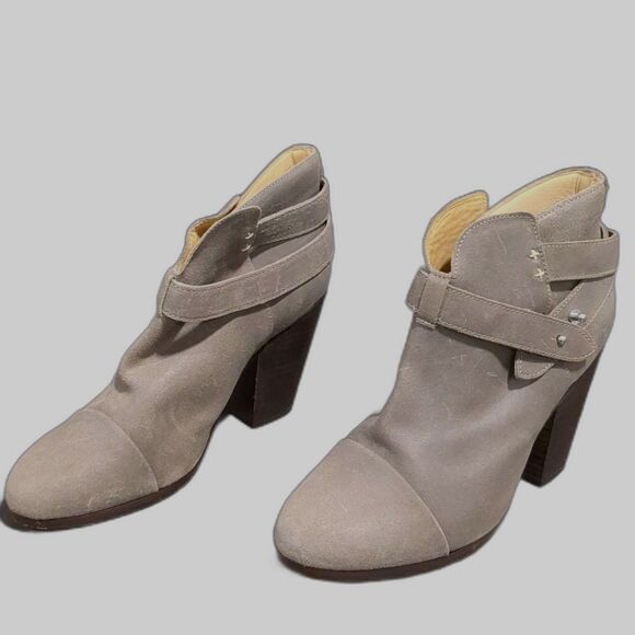 Rag & Bone Harrow Suede Ankle Boots - Size EU 37/US 6.5 - Picture 2 of 5